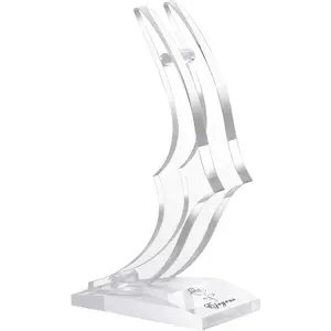 Gold Rose Display Stand, Acrylic Rose Holder for 24K Gold Dipped Rose, Plastic Support Base for Single Stem Plated Rose Flower, Rose Stand Only, Clear Ejoyous