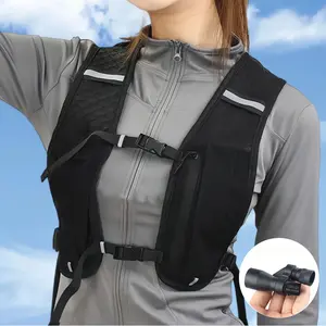 Running Vest Backpack + Mini Telescope, Lightweight Sports Vest with Multifunctional Portable Storage Bag, Trail Running Backpack for Outdoor  Sport, Unisex Fitness Hiking Running Gear adjustable chest strap