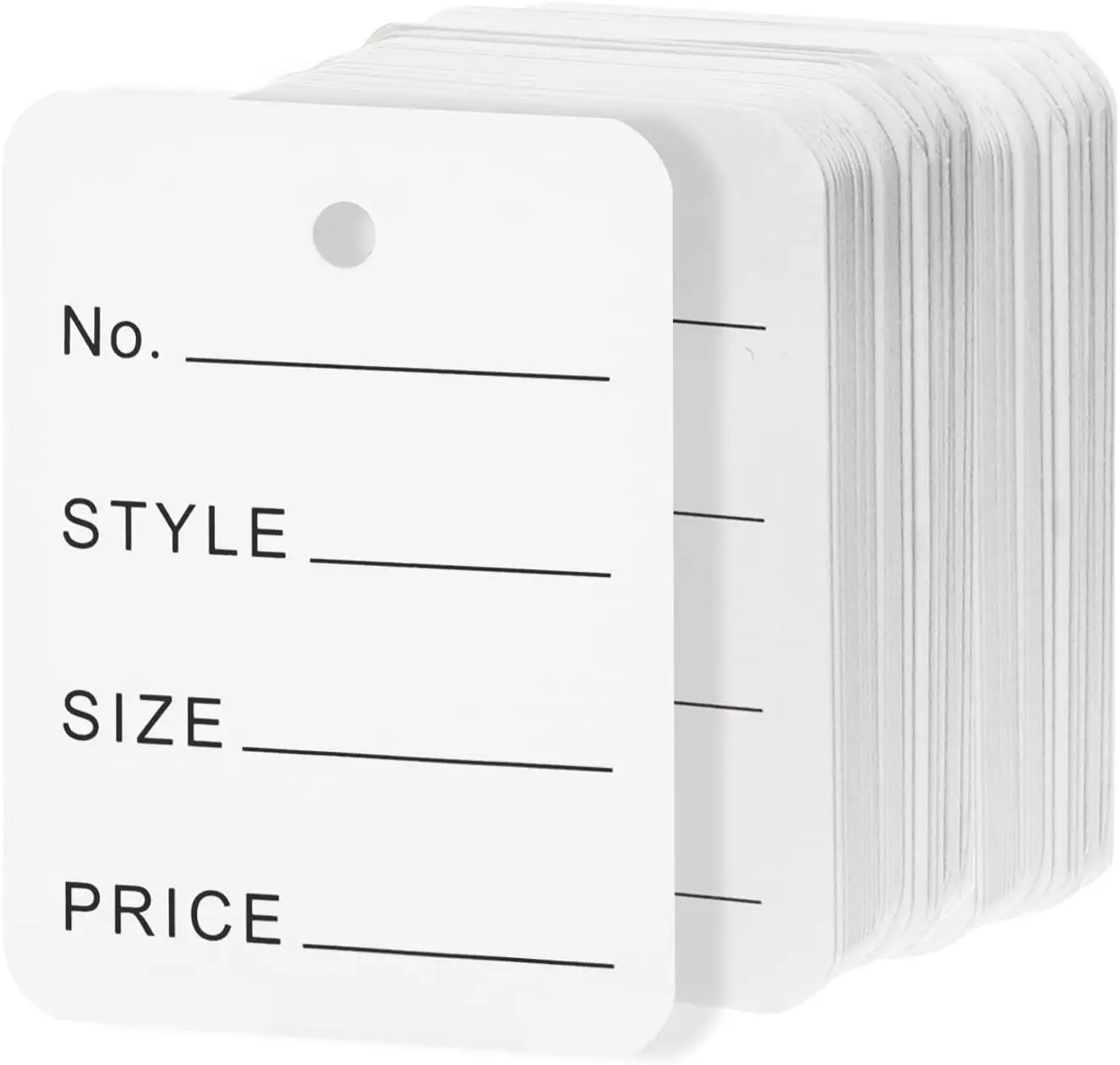 Price Tags, Clothes Size Tags Coupon Tags 2400 Pcs Making Tag White Store Tags Clothing Tags, 1.77 X 1.38 Inches