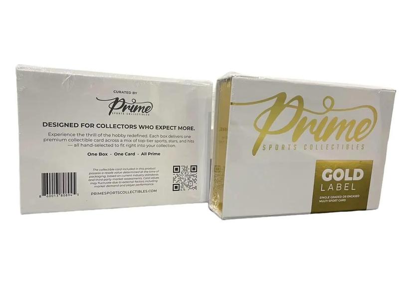 GOLD LABEL BOX | PRIME SPORTS COLLECTIBLES | 1 COLLECTIBLE CARD PER BOX