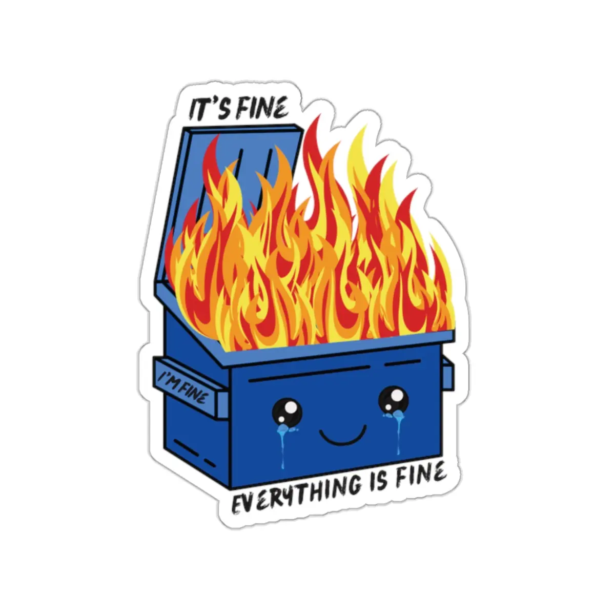Dumpster Fire Sticker