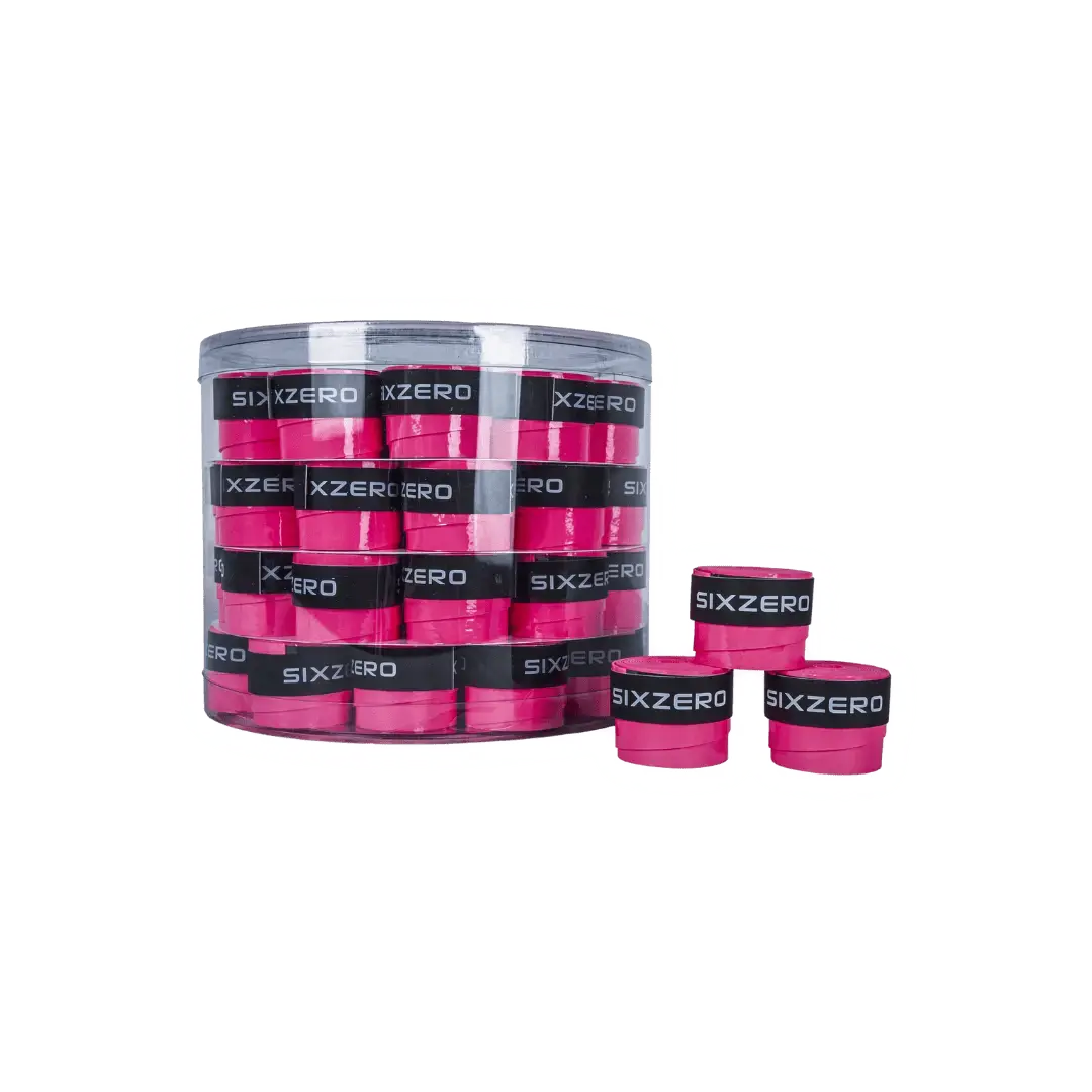Six.Zero Premium Cushioned Over Grips with Extra Tack, Synthetic Leather Material, Fits Tennis Pickleball Paddles and Ball Sports Equipment