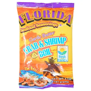 Florida Seafood Seasoning Garlic Butter Crab & Shrimp Boil 5 oz | Flavorful Seafood Boil Seasoning
