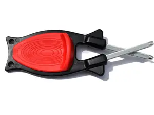 Block's new patent handheld knife sharpener that hones blades back to original cutting edges. Dose not peal or rip edges. sharpens Kitchen knives, Pocketknives, hunting knives and scissors.