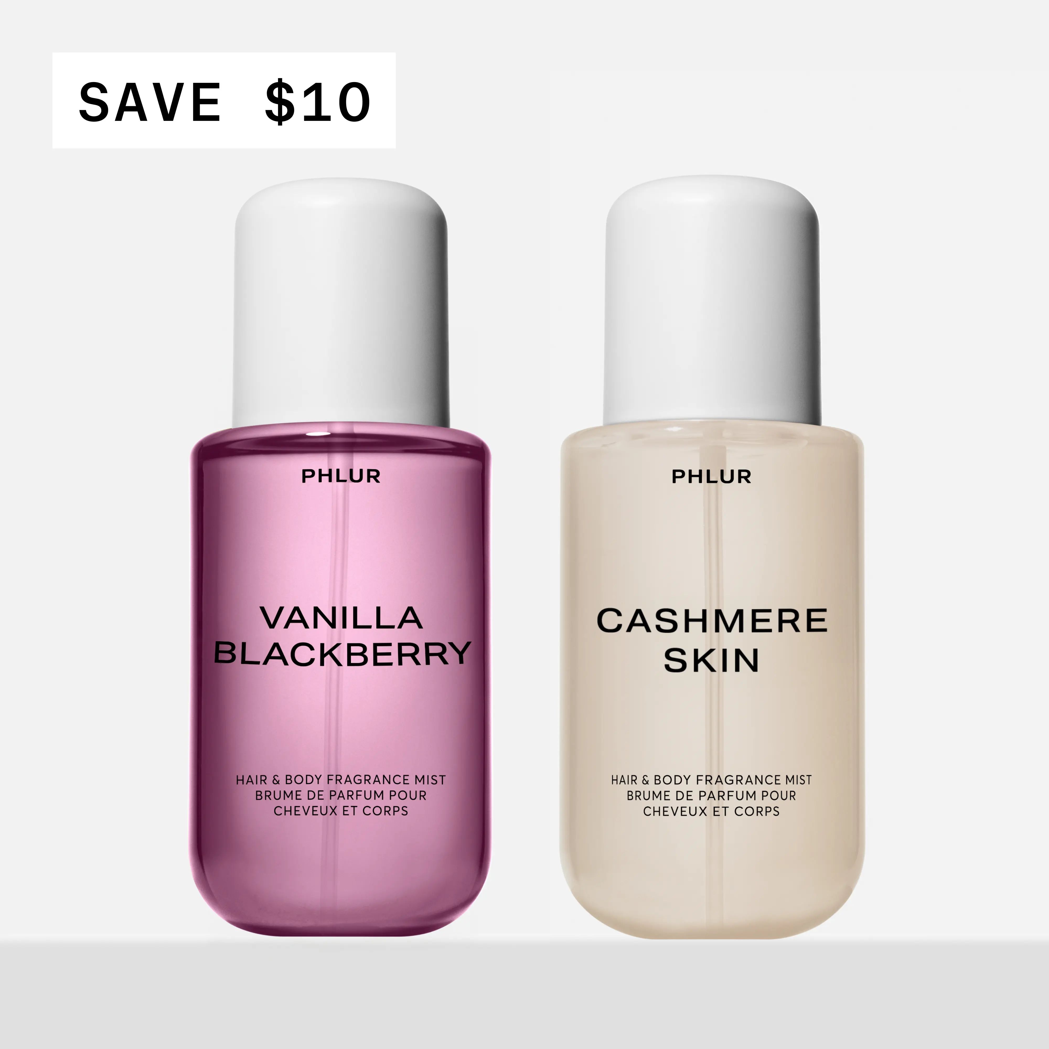 PHLUR Velvet Berry Duo - Vanilla Blackberry + Cashmere Skin Full Size Body Mist Set (2 x 8 fl oz) PHLUR Velvet Berry Duo - Vanilla Blackberry + Cashmere Skin Full Size Body Mist Set (2 x 8 fl oz)
