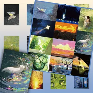 63pcs Starlight Healing Series Stickers, Suitable for Faith Based Designs Such As Scrapbooks, Diaries, Laptops, Water Bottles, Cars, Etc., with Positive Messages As Gifts