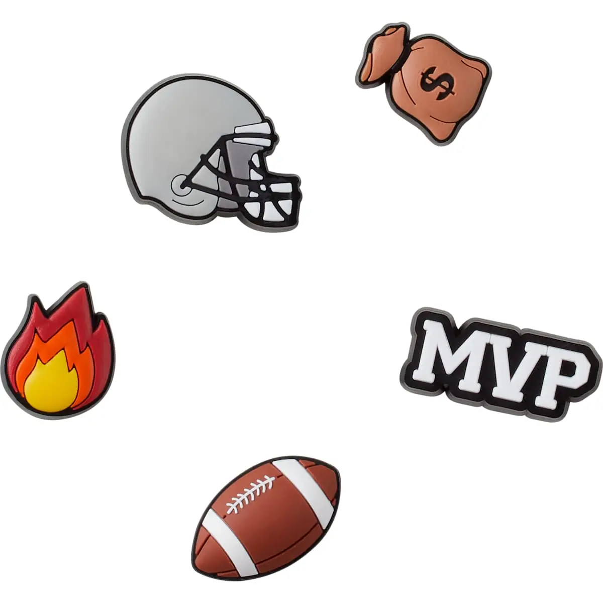 Crocs Jibbitz Sports Fan Shoe Charms 5 Pack