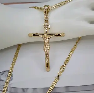 cross chain gold-plated new style Gold-plated
