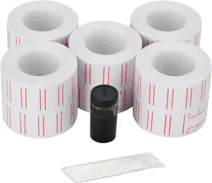 10 Rolls 6000 count White Price  Labels for Mx-5500