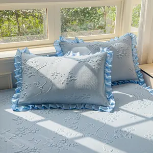 Summer Ice Bean Pillowcase Set, Cool Sensation Pillowcases, Soft Breathable Polyester, Ideal for Comfortable Sleep, Home & Hotel Decor