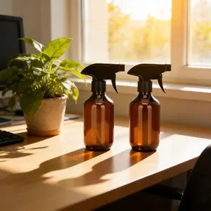 2-Piece Set 300ML/10oz Round Shoulder Tea Color Daily Hydration Aromatic Diffusion Local Cleaning Plant Care Multi-Functional Bottle Versatile Dispenser Bottle