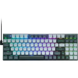 Rapid Trigger Gaming Keyboard, Hall Effect  , Adjustable Actuation, 8k Hz Polling Rate, RGB Backlit, 80% Compact Wired with Number Pad for PC Gamer, Gray/Black