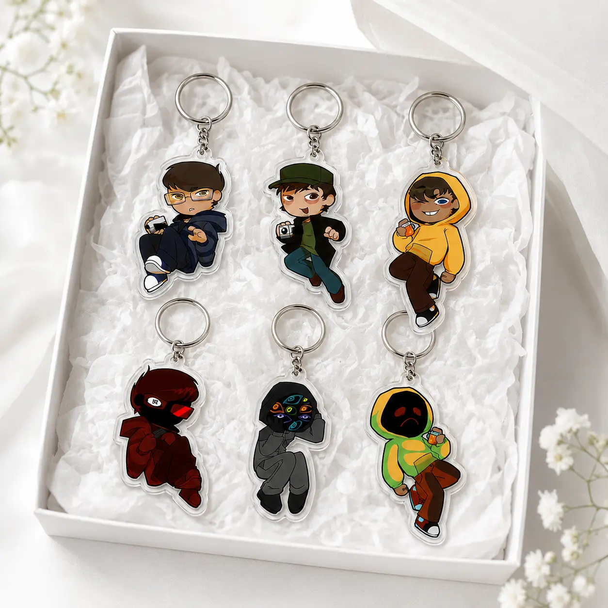 Miss Spiders MARBLE HORNETS keychain collection
