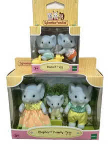 Sylvanian Families Elephant Family 5771 Trio + Baby Twins Set Calico Critters