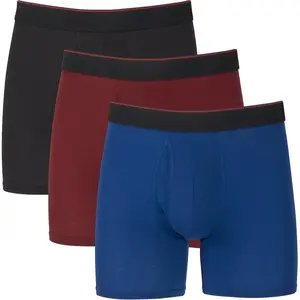 Men's Underwear Boxer Briefs 3-Pack, Total Support Pouch, Sexy Men's Underwear, Long or Short-Leg Boxer Briefs 2026