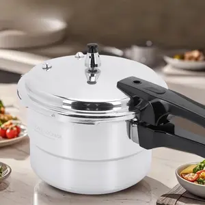 Aluminum Cooker with Steaming Plate Aluminum Alloy Cooker Household Stovetop Canner for Gas Stove Induction Cooker
