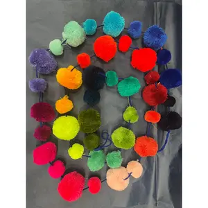 Multi Colored Pom Pom Garland