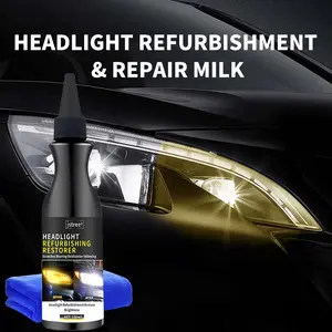 Jstree Car Headlight Renewal Repair Liquid, Yellowing Aging Polishing Refresher 100ML, Automotive Light Restoration Solution