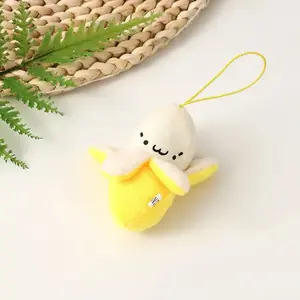 Small 6CM Little Banana Plush Stuffed Toy Doll , Decor Keychain Plush TOY