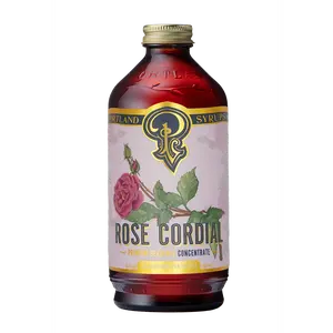Rose Cordial Syrup Beverage Natural