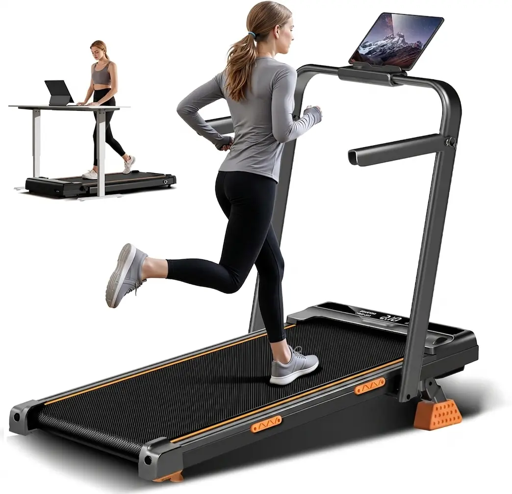 Umay Foldable Home Treadmill with Foldable Safety Handrail, 16% Incline Walking Pad for Home Office Fitness Umay Foldable Home Treadmill with Foldable Safety Handrail, 16% Incline Walking Pad for Home Office Fitness
