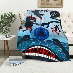 Hip Hop Music Lil D-Darkie Blanket Blanket for Couch Sofa Travel Home Hiking Picni Bed Beding Flannel Blanket birthday gift