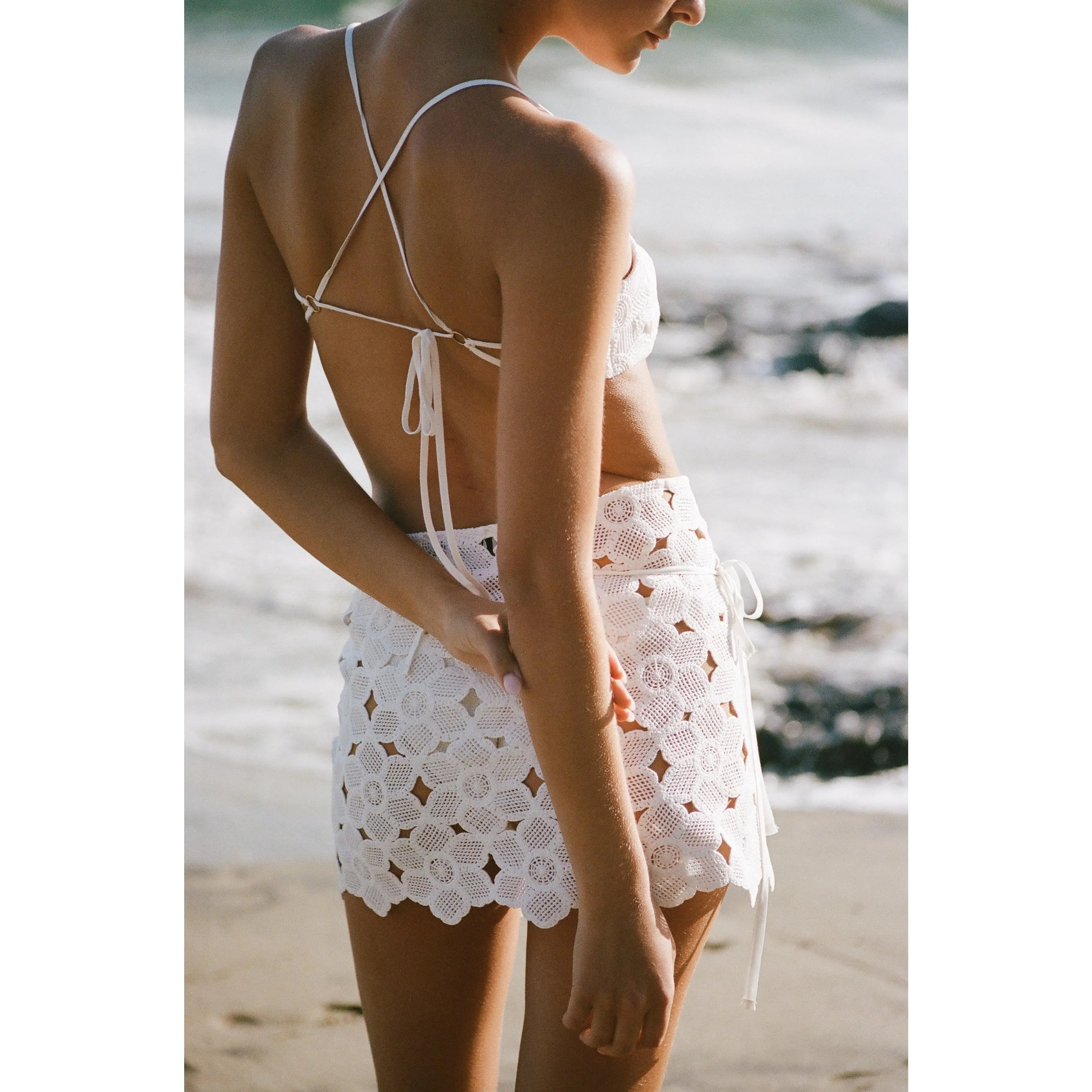 Serenade Wrap Skirt Seashell