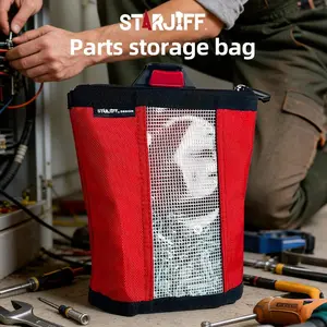 STARJIFF multifunctional waist-mounted tool kit, portable quick-hanging storage bag, suitable for woodworking, electrical, low-voltage installation, monitoring and maintenance tools, quick-hanging parts and nail storage bag