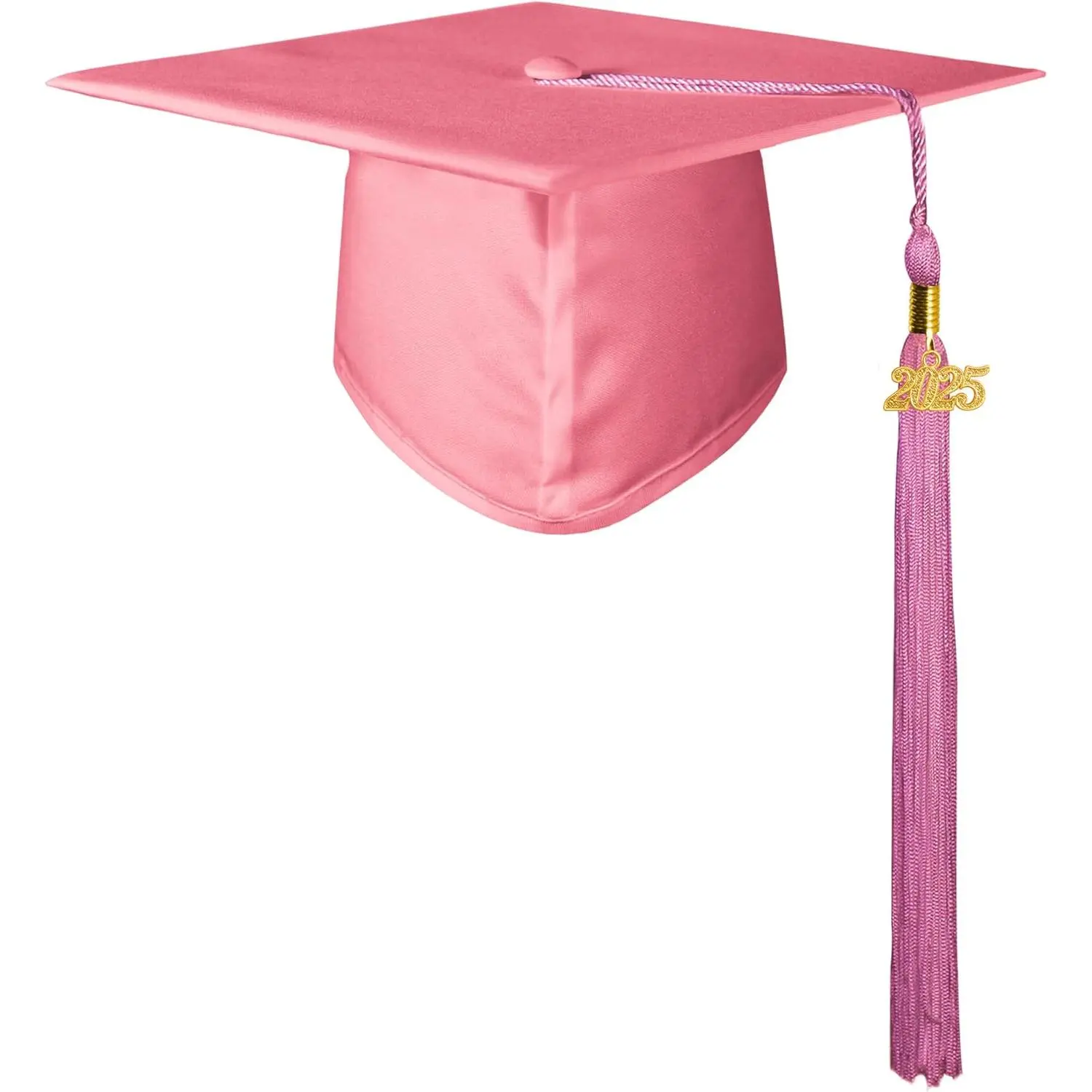 Graduation Cap for High School & Bachelor, Matte Polyester Accessory with Adjustable Band and Removable 2025 Tassel, Accessories
