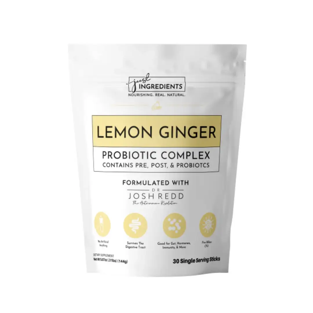 Just Ingredients Lemon Ginger Probiotic Complex