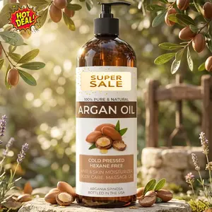 Argan Oil - 8 Fl Oz | 100% Pure and Natural | Morocco Oil | Skin, Body and Face Care | Nails Protector | Unrefined, Cold Pressed | Cap Kit