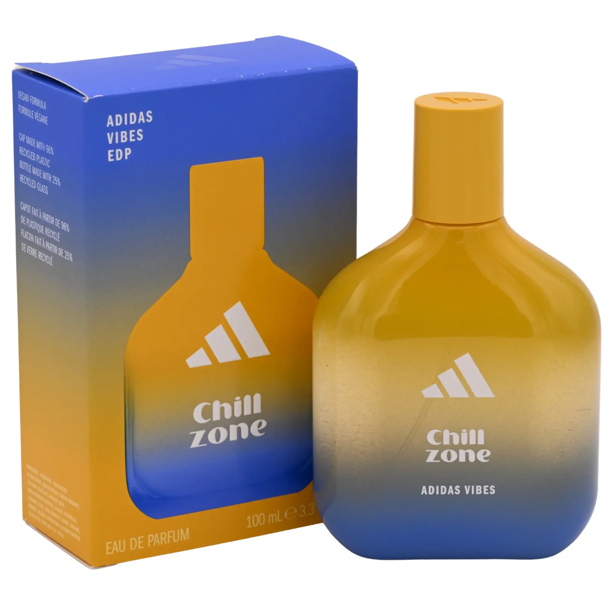 Adidas Vibes Chill Zone Eau de Parfum (EDP) Spray Unisex 3.3 oz / 100 ml New Retail Box