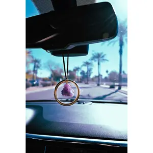 Amethyst Gemstone Car Charm