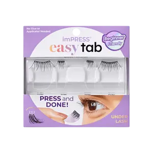 Impress Falsies easy tab Self Adhesive Eyelashes– Sleek Natural