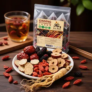 Organic Ginseng Kidney Cleanse Tea Ginseng Five Treasures Tea Natural Chinese Herbal Health Kidney Tea for Men & Women - Beverage
