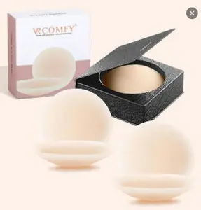 Adhesive & Non-Adhesive Nipple Covers, Reusable Waterproof Invisible Pasties, Comfortable for Strapless Bras & Outfits