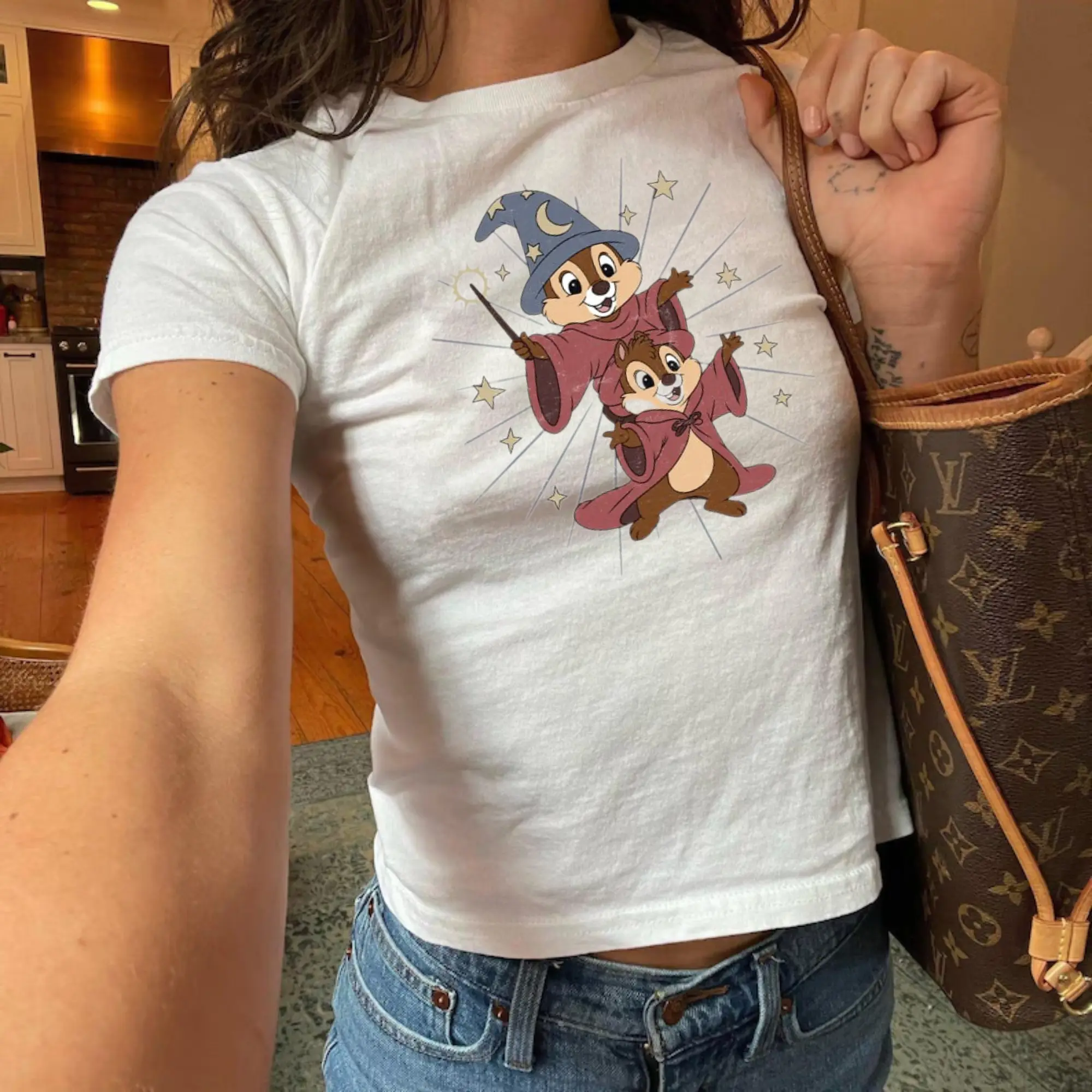 Chip N Dale Costume Mickey Sorcerer Baby Tee, Trip Shirt, land Family Matching Shirt, 2026 Shirt, Birthday Girl, Womens Shirt