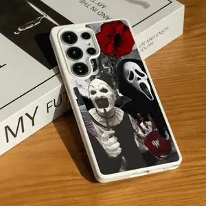 It: Pennywise Horror for SAMSUNG S22/S23/24/25/ULTRA/PLUS  Matte Magnetic Phone Case Simple and versatile Matte touch Acrylic Wireless