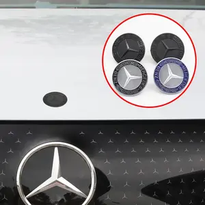 1pcs 57mm Car Hood Emblem Badge Bonnet Emblem For Mercedes Benz W124 W140 W163 W202 W203 W204 W210 W211 W205 A2048170616 Automotive Accessories Car Decals