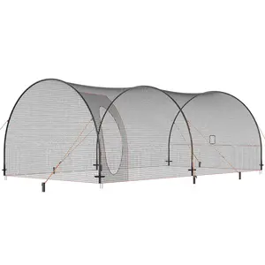 Spring new arrivals Baseball Batting Cage, Softball and Baseball Batting Cage Net and Frame, Practice Portable Cage Net with Carry Bag, Heavy Duty Enclosed Pitching Cage, for Backyard Batting Hitting Training, 22FT