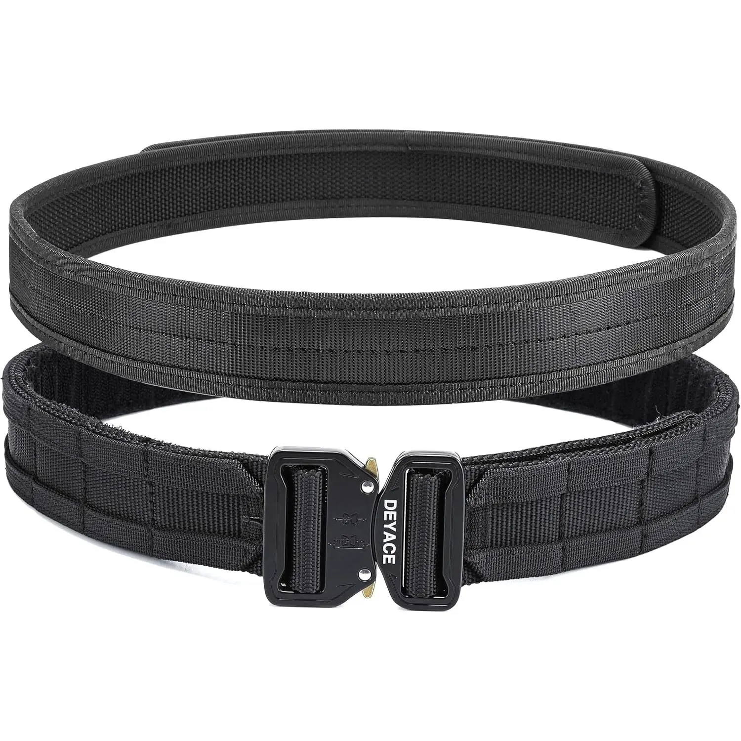 Quick Release Battle Belt, 1.75'' Tactical MOLLE Heavy Duty Belt and 1.5'' EDC Inner Belt for Law Enforcement, Shooter