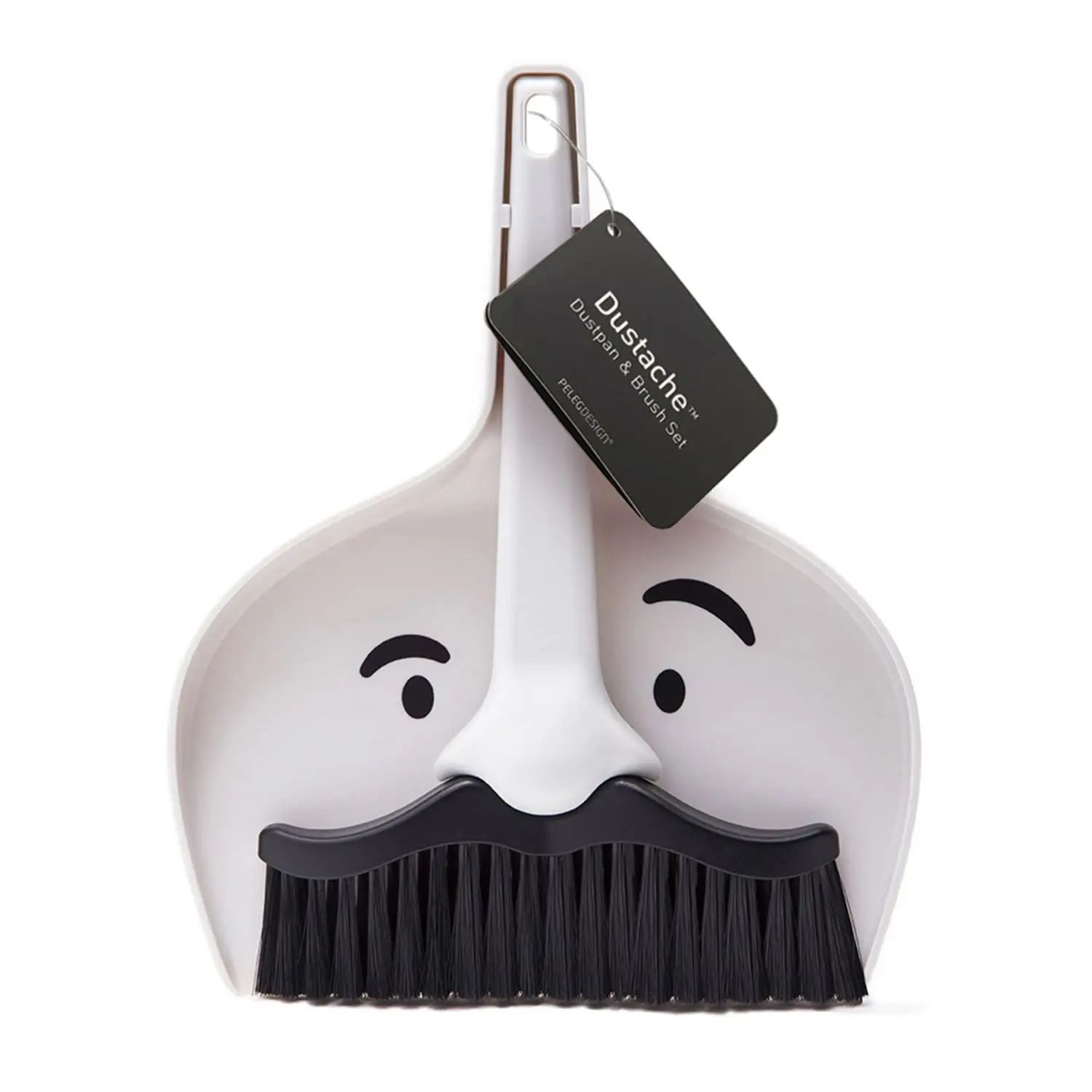 Peleg Design DustArch - Mini Dustpan and Brush Set, Small Dustpan and Broom with Modern Charm, Handheld Broom and Dustpan Set for Home, Office & Travel