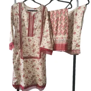 Lawn three piece printed Pakistani Summer suit