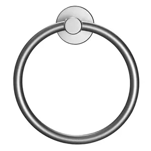Towel Ring Gun Grey, Bath Hand Towel Ring Thicken Space Aluminum Round Towel Holder for Bathroom