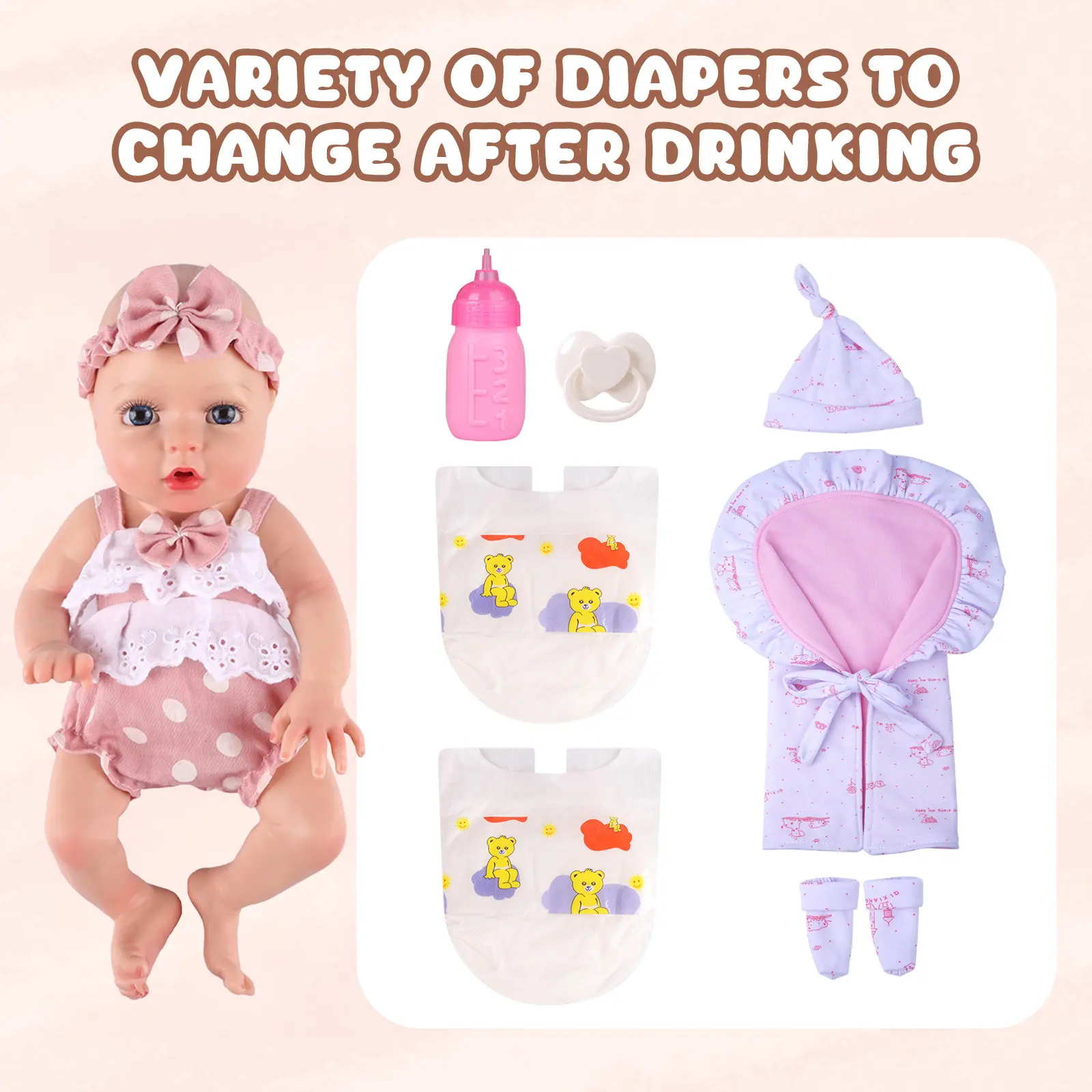 12 inch pink -Water Feeding Method