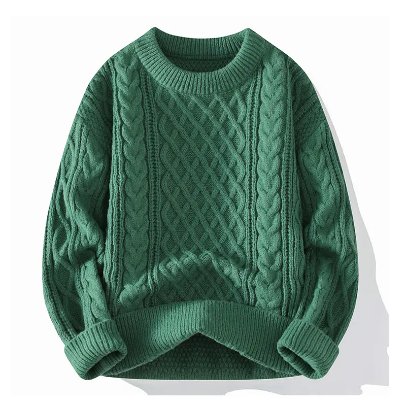 Men's Chic Preppy Minimalist Long-Sleeve Crew Neck Pullover Sweater - Unisex Polyester Solid Geometric Tops, Simple Knitwear Base Shirt for Autumn, Winter & Valentine's Day Everyday Wear, Valentines Day, Basics, Fitted, Casual, Menswear, Round Neck