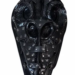 Plague Doctor Dominance Tactical Backpack - Horror Themed, Industrial, with Strap and Masks - Men's Streetwear Accessories (SKU: 3233-BLACK), Horror Themed Backpacks, Industrial Backpacks