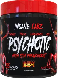 Insane Labz Psychotic Hellboy Pre Workout Powder 35 servings Insane Labz Psychotic Hellboy Pre Workout Powder 35 servings
