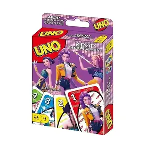 KPOP Inspired UNO Card Game Set for Children Teens and Adults Family Friendly Party Game Cards Board Game Fun Playing Cards Birthday Gift Toy Entertainment Set