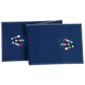 12" x 47.25" Sparkler Felt Runner by Valerie